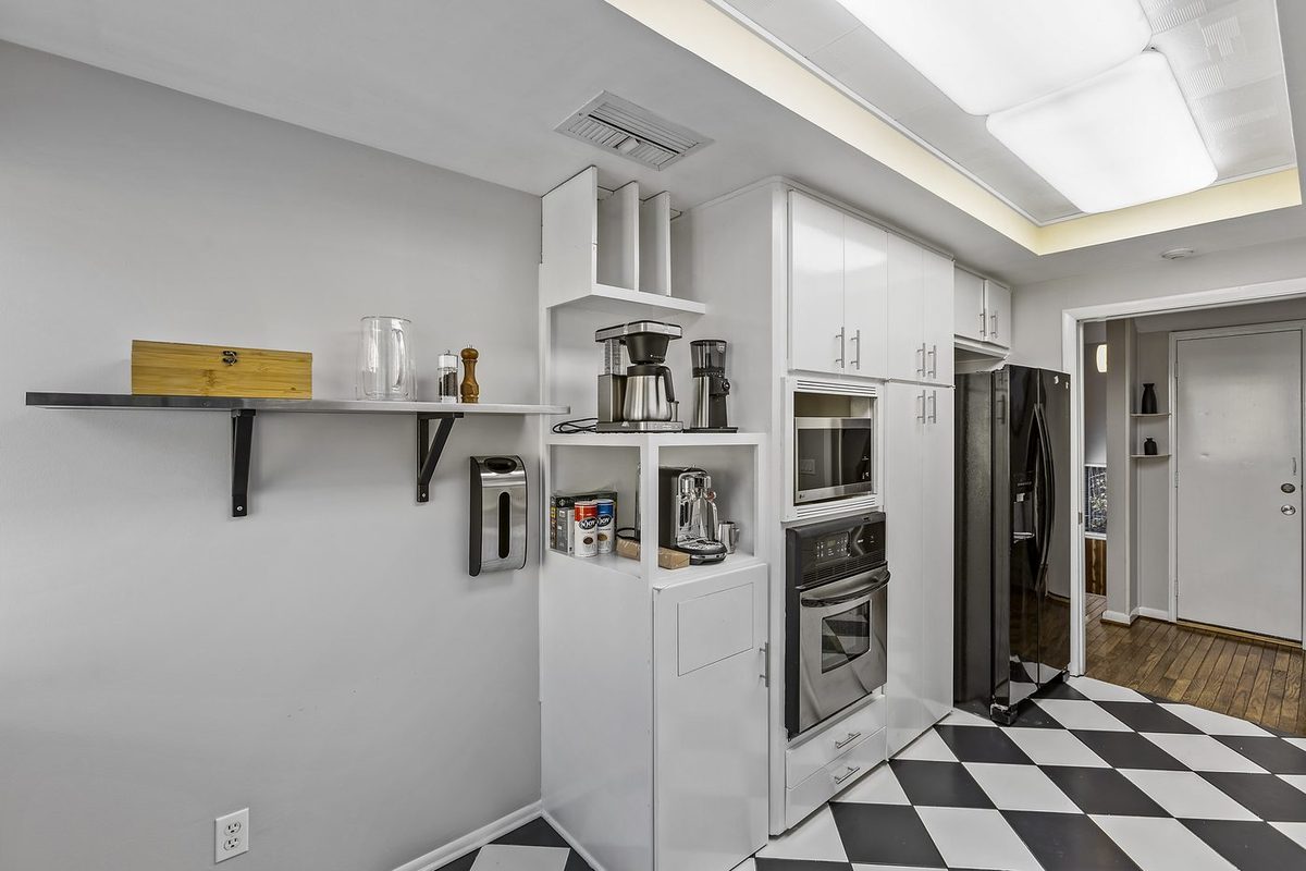 Coffee station and kitchen